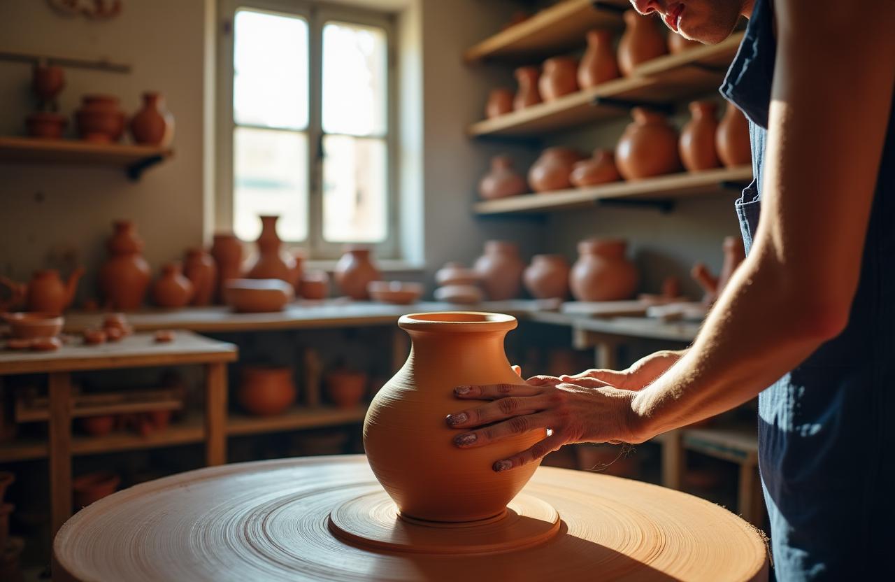 Laboratorio di ceramica artigianale a Roma